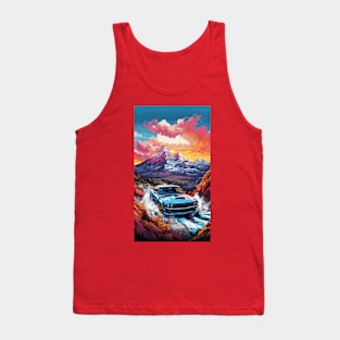 Vintage Muscle Car Poster Tank Top